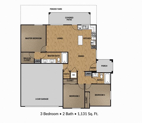 a floor plan of a home with a bedroom and a living room